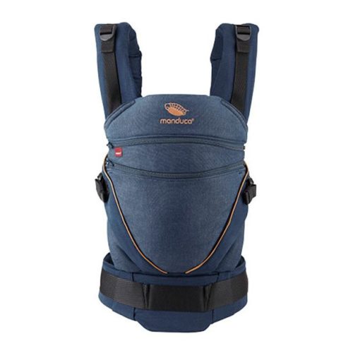 Manduca XT biopamut csatos babahordozó - Denimblue-Toffee