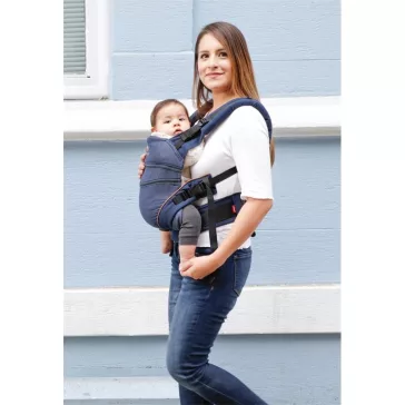Manduca XT biopamut csatos babahordozó - Denimblue-Toffee
