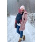 Manduca XT biopamut csatos babahordozó - Denimblue-Toffee