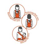 Manduca XT biopamut csatos babahordozó - Denimblue-Toffee