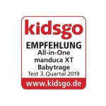 Manduca XT biopamut csatos babahordozó - Denimblue-Toffee