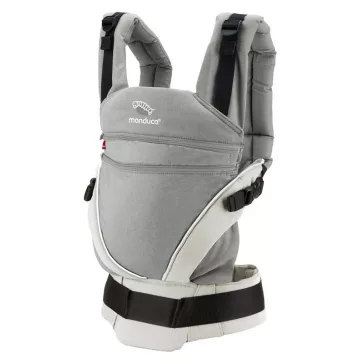 Manduca XT biopamut csatos babahordozó - grey-white