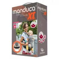 Manduca XT biopamut csatos babahordozó - Denimblack-Toffee