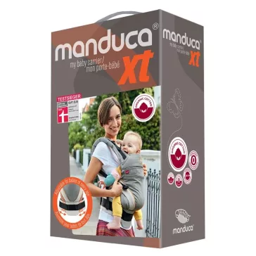 Manduca XT biopamut csatos babahordozó - Denimblack-Toffee