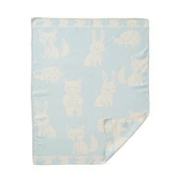 Klippan biopamut babatakaró Smile - light blue