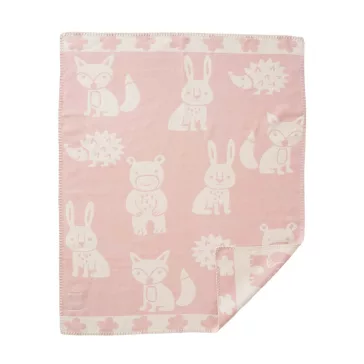 Klippan biopamut babatakaró Smile - light pink