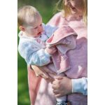 Klippan biopamut babapléd, Hand in hand - rose brown