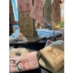 Klippan biopamut babapléd, Hand in hand - rose brown