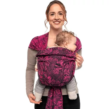 Manduca Twist babahordozó félcsatos - BotanicPink