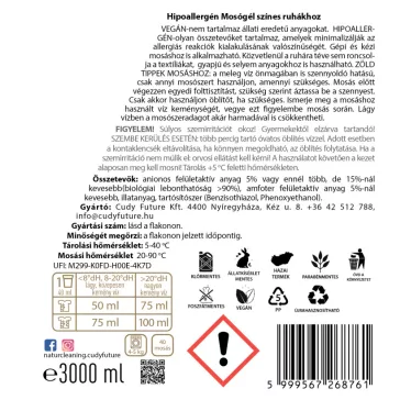 Naturcleaning Color hipoallergén mosógél - 3 liter