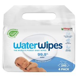 Waterwipes BIO baba nedves törlőkendő, 4x60 lapos