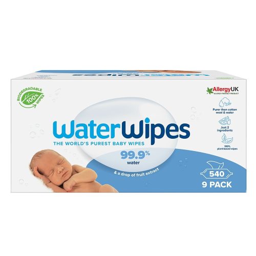 Waterwipes BIO baba nedves törlőkendő, 9x60 lapos