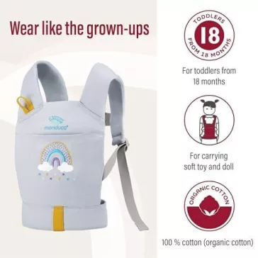 Manduca DollCarrier játék hordozó Rainbow Lila