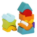 Cubika fa építőjáték, hajlékony torony