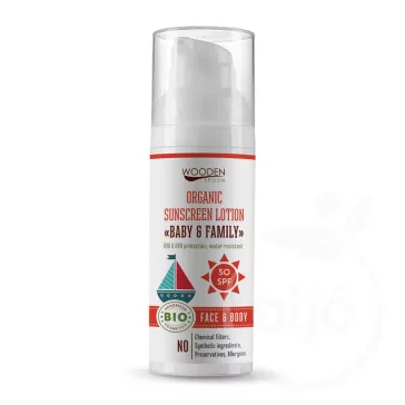 Wooden Spoon bio naptej és testápoló spf50, 50ml