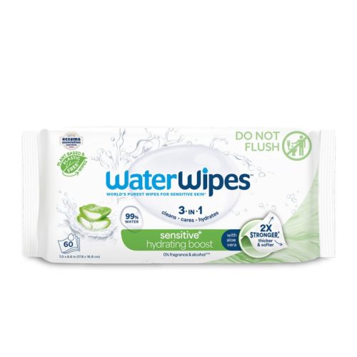 Waterwipes hidratáló Aloe Vera törlőkendő 60db