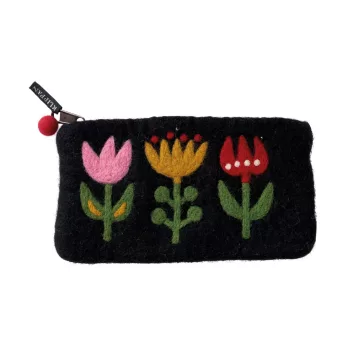 Klippan nemezelt pénztárca - Tulipán