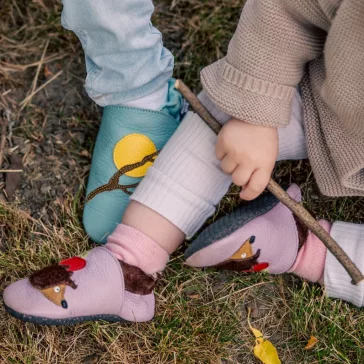Liliputi Puhatalpú cipő Paws Lila süni - Méret L
