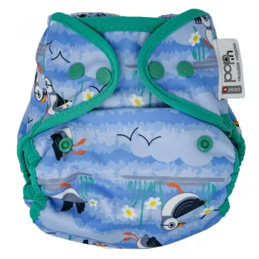 Pop-in pelenkakülső, patentos, lunda blue puffin