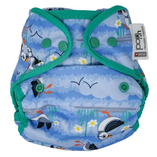 Pop-in pelenkakülső, patentos, lunda blue puffin