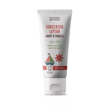 Wooden Spoon bio naptej és testápoló spf50, 100ml