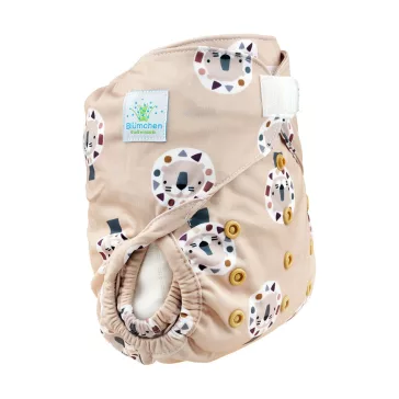 Blümchen OneSize PUL pelenkakülső tépőzár - Cozy lion