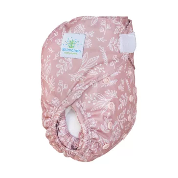   Blümchen Onesize PUL pelenkakülső tépőzáras - Floral rose