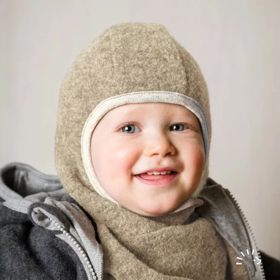 Popolini iobio gyapjú űrhajós sapka beige melange 2 méret Popolini iobio gyapjú űrhajós sapka beige melange 2 méret
