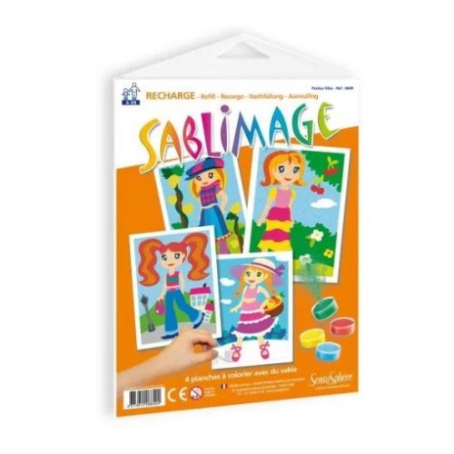 Pótlapok - kislányok, homokszórós játékhoz Sentosphere