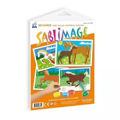 Pótlapok - lovak, homokszórós játékhoz Sentosphere