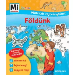 Földünk - Mi micsoda Junior Matricás rejtvényfüzet