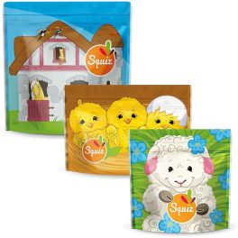 SQUIZ visszazárható tasak, Farm kollekció, 3 darab/szett
