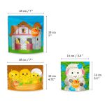 SQUIZ visszazárható tasak, Farm kollekció, 3 darab/szett