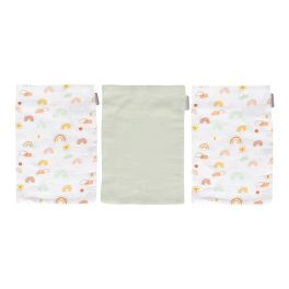   Bébé-Jou muszlin törlőkendő bambuszal (3 db) - Rainbow Sky