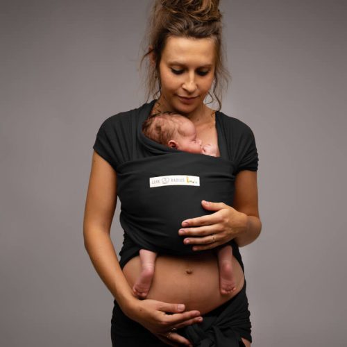 LoveRadius basic rugalmas hordozókendő - fekete