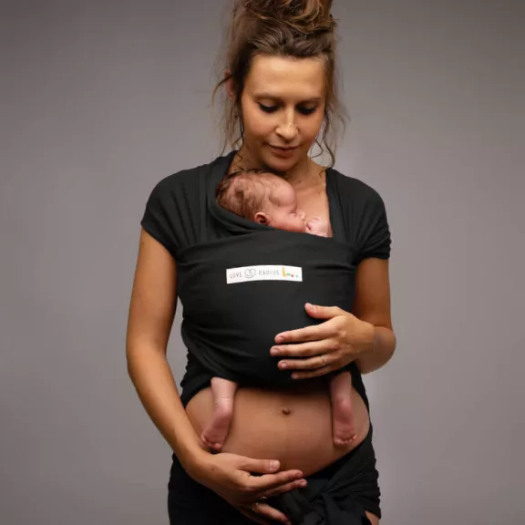 LoveRadius basic rugalmas hordozókendő - fekete LoveRadius basic rugalmas hordozókendő - fekete