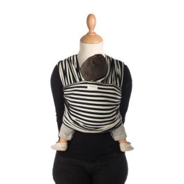   Tricot Slen rugalmas hordozókendő - Szín Black & white stripes