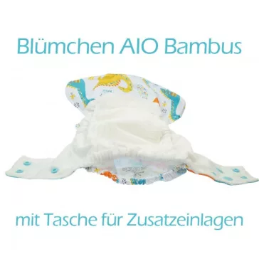   Blümchen AIO egyméretes tépőzáras bambusz pelenka - Brick