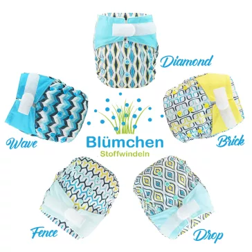  Blümchen AIO egyméretes tépőzáras bambusz pelenka - Brick