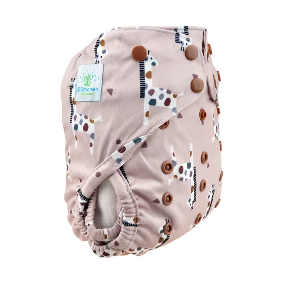 Blümchen OneSize PUL pelenkakülső patentos - Cozy giraffe Blümchen OneSize PUL pelenkakülső patentos - Cozy giraffe