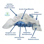 Blümchen mosható inkontinencia pelenka - Fehér : Méret - L 