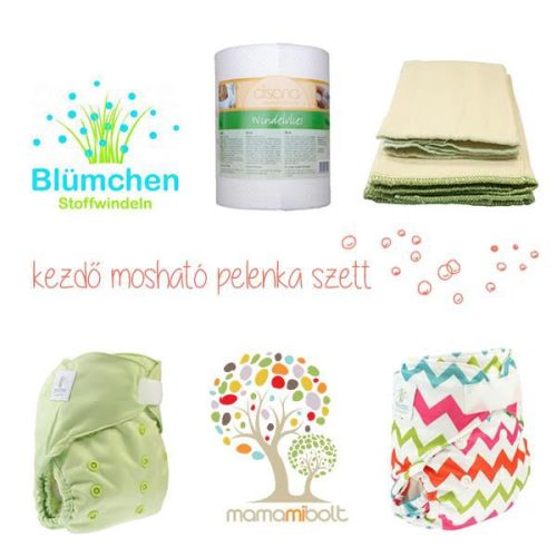 Blümchen kezdő mosható pelenkaszett : Méret - M 