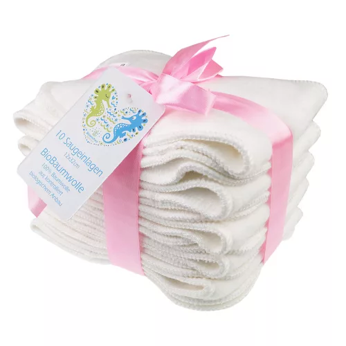 Blümchen biopamut plüss pelenkabetét - L (12x32cm) - 1 Db