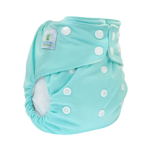 Blümchen patentos pelenkakülső - Türkiz
