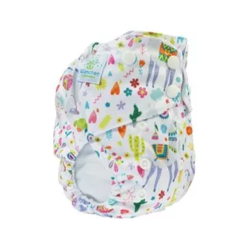 Blümchen patentos pelenkakülső - Fehér Láma