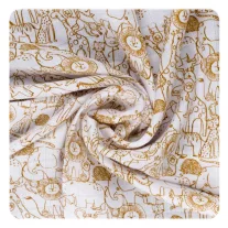 Xkko Bambusz tetra pelenka - 70*70 cm - Safari Honey Mustard