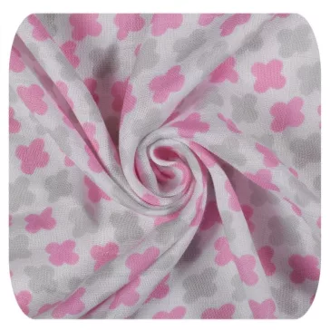 Xkko pamut-bambusz kifogó - 90*100 cm - Skandinávia Pink