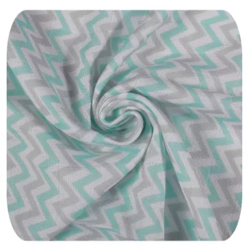   Xkko pamut-bambusz kifogó - 90*100 cm - Szín : Chevron Mint