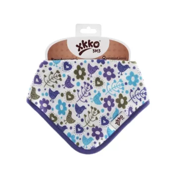 Xkko bambusz pamut előke - Flowers&Birds Boy