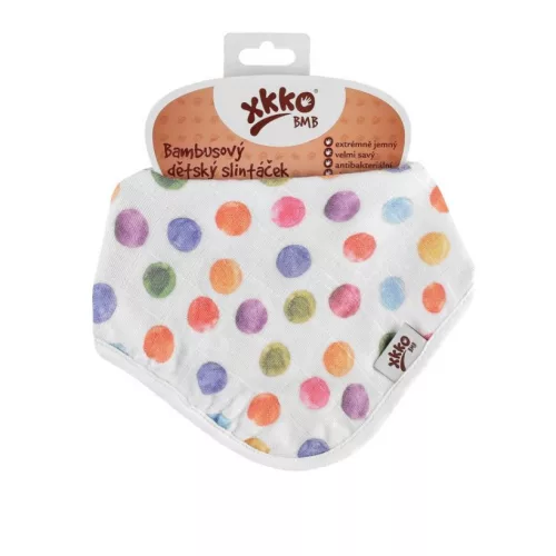 Xkko Bambusz-pamut előke - Polka Dots